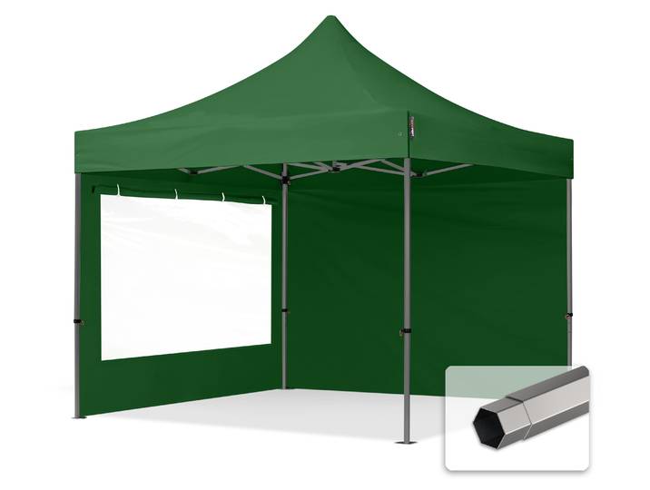 TOOLPORT 3x3 m Tonnelle pliante Acier\, PVC 800\, noir