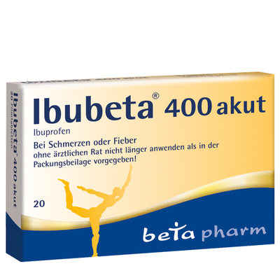 betapharm Arzneimittel GmbH IBUBETA 400 akut Filmtabletten 20 St 00179737