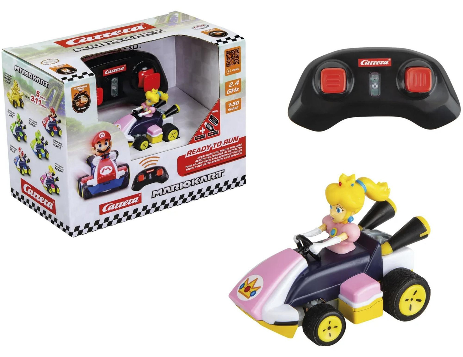 Carrera Mario Kart Mini RC-auto Peach - 2,4 GHz