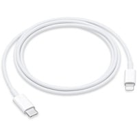 USB Adapterkabel, USB-C Stecker > Lightning Stecker weiß, 1 Meter, PD, Laden mit bis zu 100 Watt
