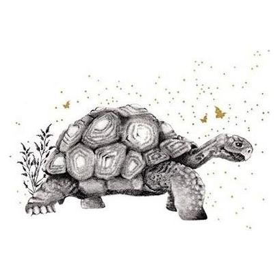 Teka Vergoldete quadratische Karte CL3820 BL Schildkröte (47995909)