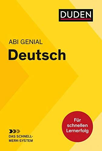 Monika Bornemann - Abi genial Deutsch: Das Schnell-Merk-System (Duden SMS - Schnell-Merk-System) - Preis vom 05.10.2026 03:47:11 h
