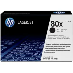 HP 80X Schwarz Original LaserJet Tonerkartusche mit hoher Reichweite