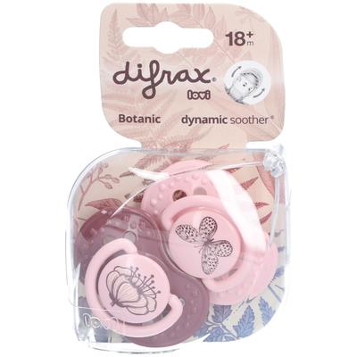 Difrax Fopspeen Dynamic Botanic 18m+ 2 St Schnuller