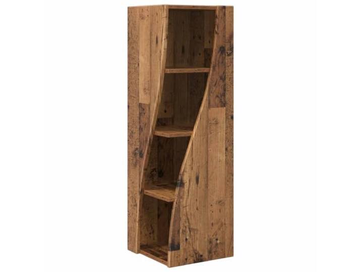 RJPLMFV Eckschrank, 32 x 32 x 102 cm, Holzverbundstoff, mattes Finish Optimierte Regale, Wandbefestigung im Lieferumfang enthalten, skandinavischer Stil, Wohnzimmeraufbewahrung