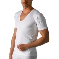 Mey Dry Cotton Functional V-Neck Shirt Weiß 3XL Herren