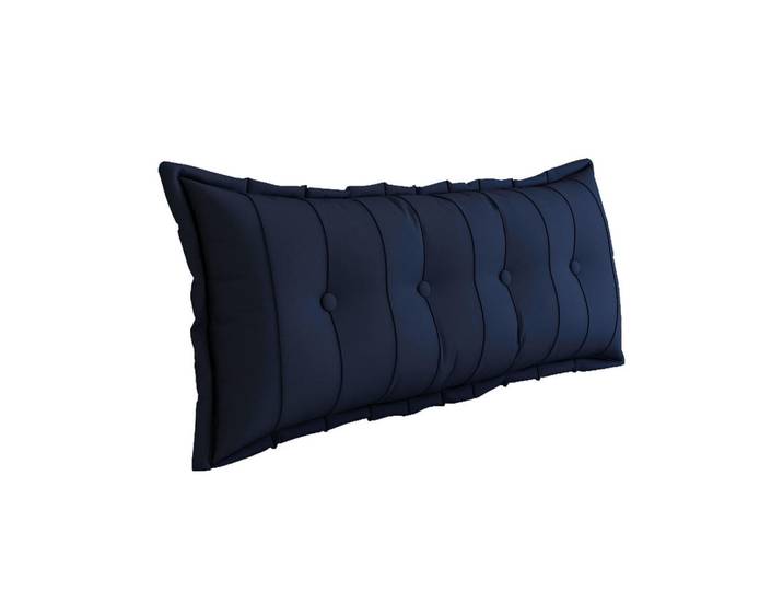 Vercart Rückenkissen Plüsch Dunkelblau 140 cm, Mode, Rechteckig, 50x140 cm, Heimtextilien, Wohntextilien, Kissen, Rückenkissen