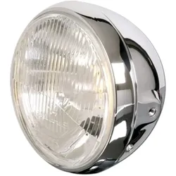 HIGHSIDER smart 7 Zoll Scheinwerfer British Style Chrom E-geprüft (1Stck)