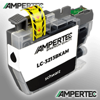 Ampertec Tinte kompatibel mit Brother LC-3213BK schwarz NP-B-03213BK-B