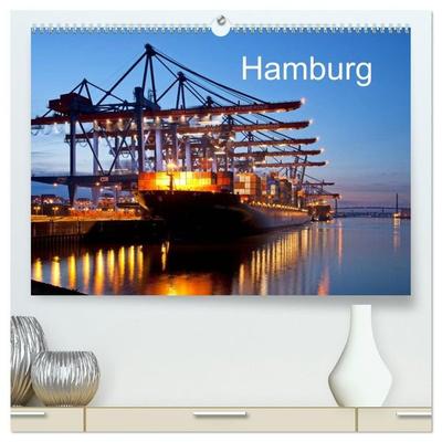 Hamburg / UK-Version (High Quality Premium Wall Calendar 2027 DIN A2 landscape),CALVENDO 12 Month Wall Calendar