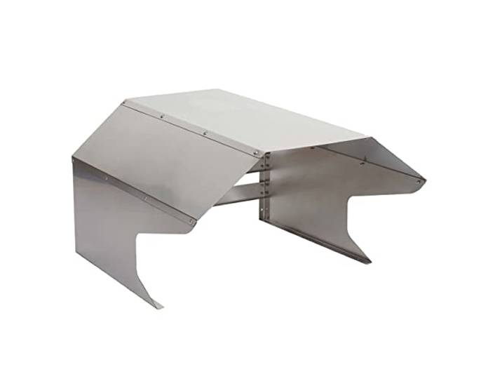 Mendler Mähroboter-Garage HWC-L43 Metall 40x59x69cm - Edelstahl Dach, Unterstand für Rasenmäher