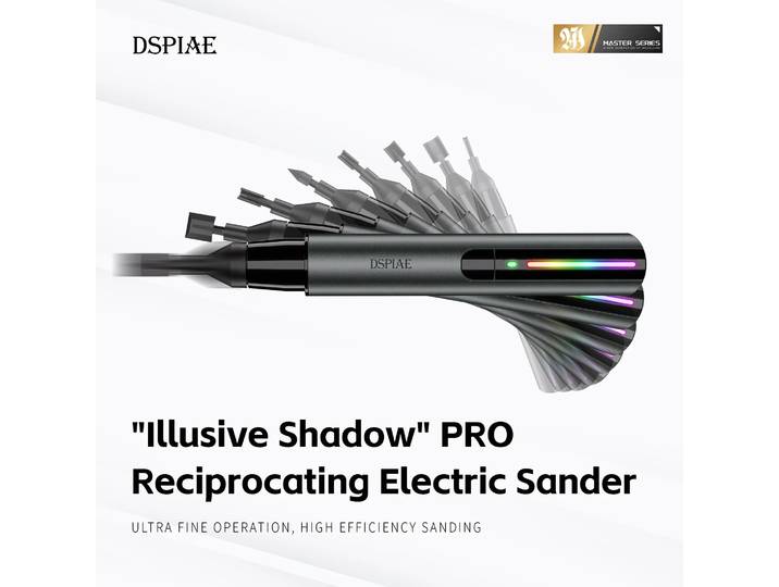 Ponceuse électrique DSPIAE ES-A PRO, ombre illusive améliorée pour l'assemblage de modèles Gundam, outils de meulage