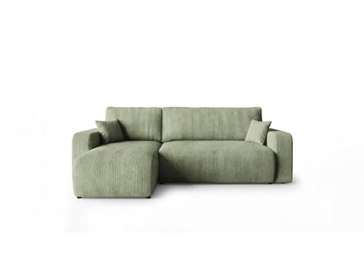 CORNERO Paris Ecksofa L-Form mit Schlaffunktion und Bettkasten – Couch L-Form fürs Wohnzimmer 3-Sitzer 255 cm x 150 cm x 82 cm