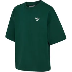 hummel hmlJR Silly Boxy Solid T-Shirt Kinder 6447 - forest biome 134/140