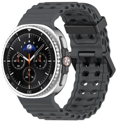 United XDfind Ocean Silicone Watch Band For Samsung Galaxy Watch 8 Band And Watch 8 Classic titanium Grey