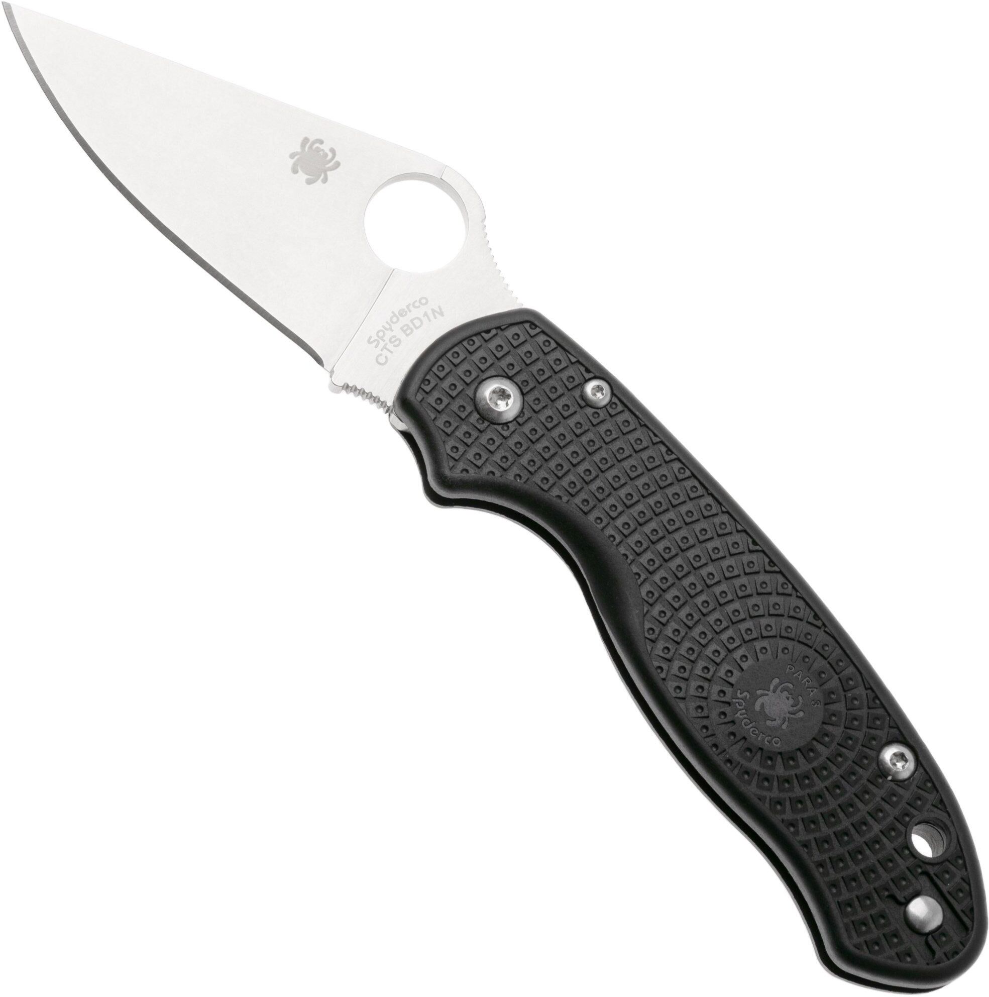 Spyderco Para 3 Light-weight C223PBK FRN CTS-BD1N coltello da tasca