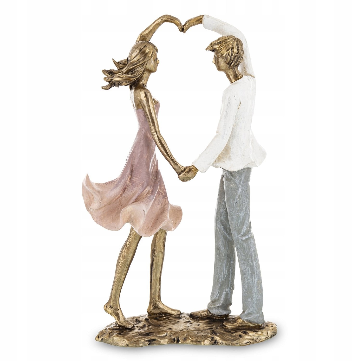 Decoratieve Figuur Verliefd Paar in Hartvorm