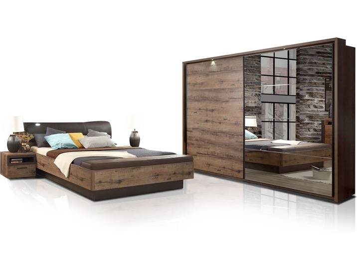 JESOLO Komplett Schlafzimmer, Material Dekorspanplatte