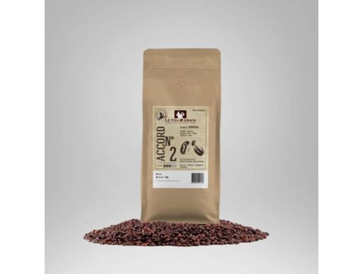 Le Fou Du Grain - Café En Grain Brésil 1kg