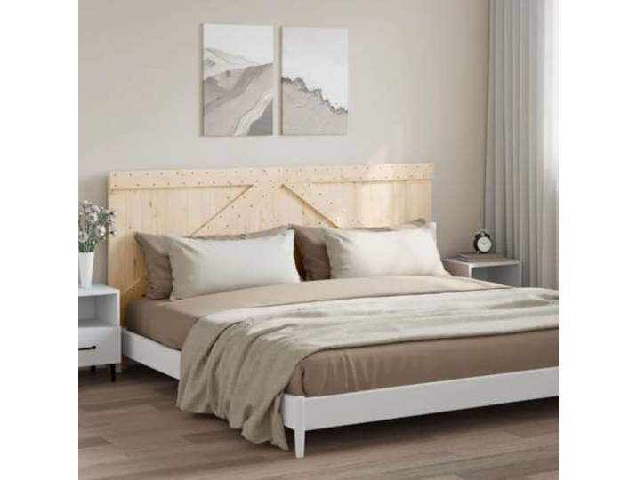 KTHLBRH Kopfteil aus massivem Kiefernholz, 200 x 104 cm, für Betten, robuste und stabile Struktur mit bequemer Unterstützung, ideal für rustikale Schlafzimmereinrichtung, einfach