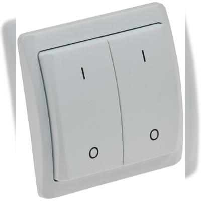 ChiliTec Funk-Wandsender Duo für Pilota Casa 433,92MHz, max. 70m, Batterie A23