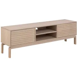 Ebuy24 Linley TV Tisch 2 Türen, 2 Ablagen Eichenfurnier.
