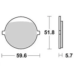 TRW Bremsbelag MCB 676 mit Zulassung