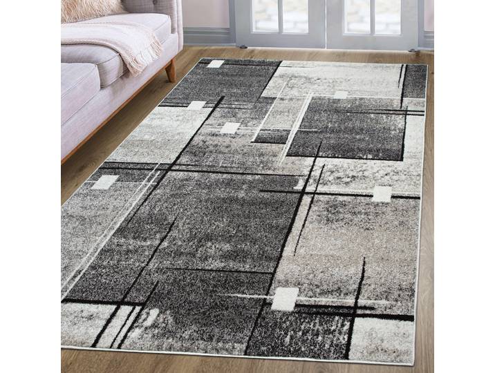 Teppich OTTO HOME Deblin Gr. 1, braun, B:60cm H:9mm L:90cm, Kunstfaser, Teppiche, Teppich, weicher Flor, Kurzflor, Karo-Design, modern, geometrisches Muster