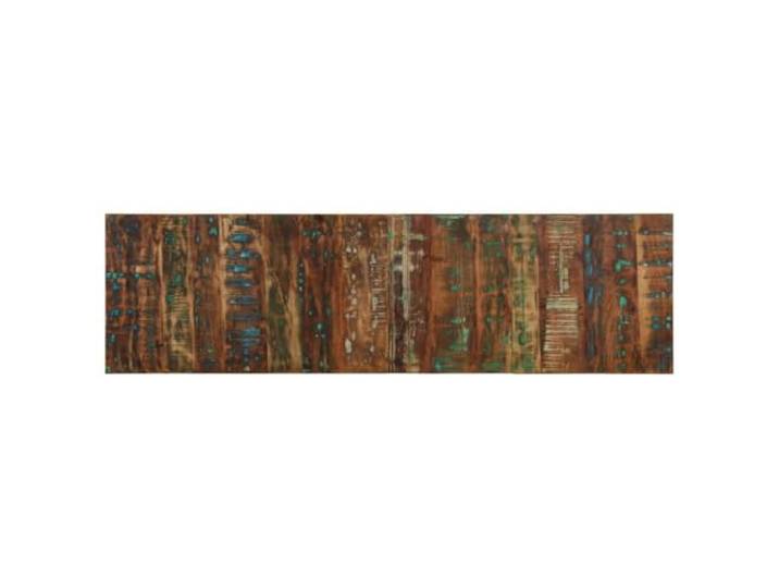 Kopfteil aus Massivholz 180 cm zurückgewonnenem Holz, mehrfarbiges Schlafzimmerpaneel im Industrial-Stil, an der Wand montiert, um den Rücken beim Lesen zu stützen.