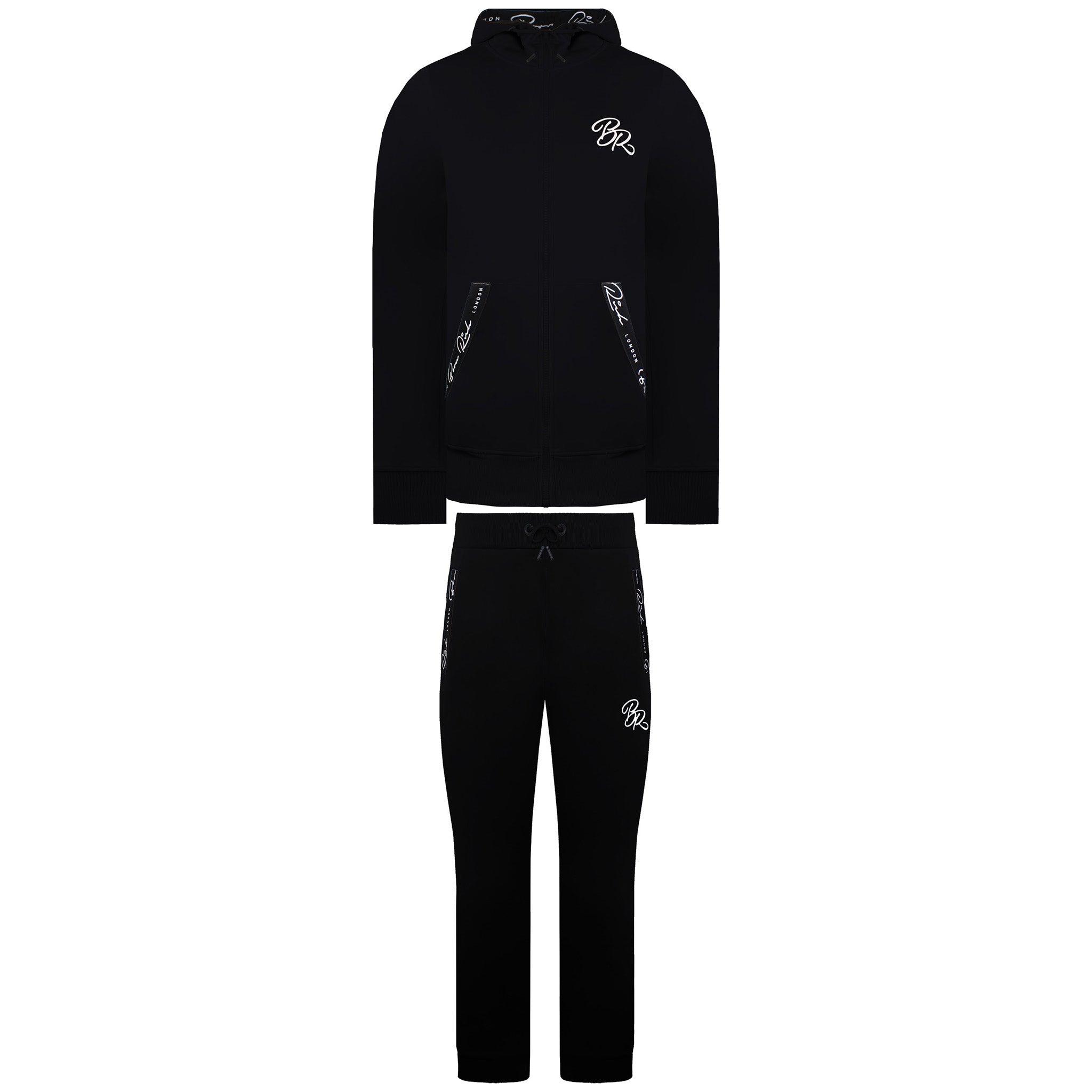 Born Rich Foletti Herren Schwarz Trainingsanzug