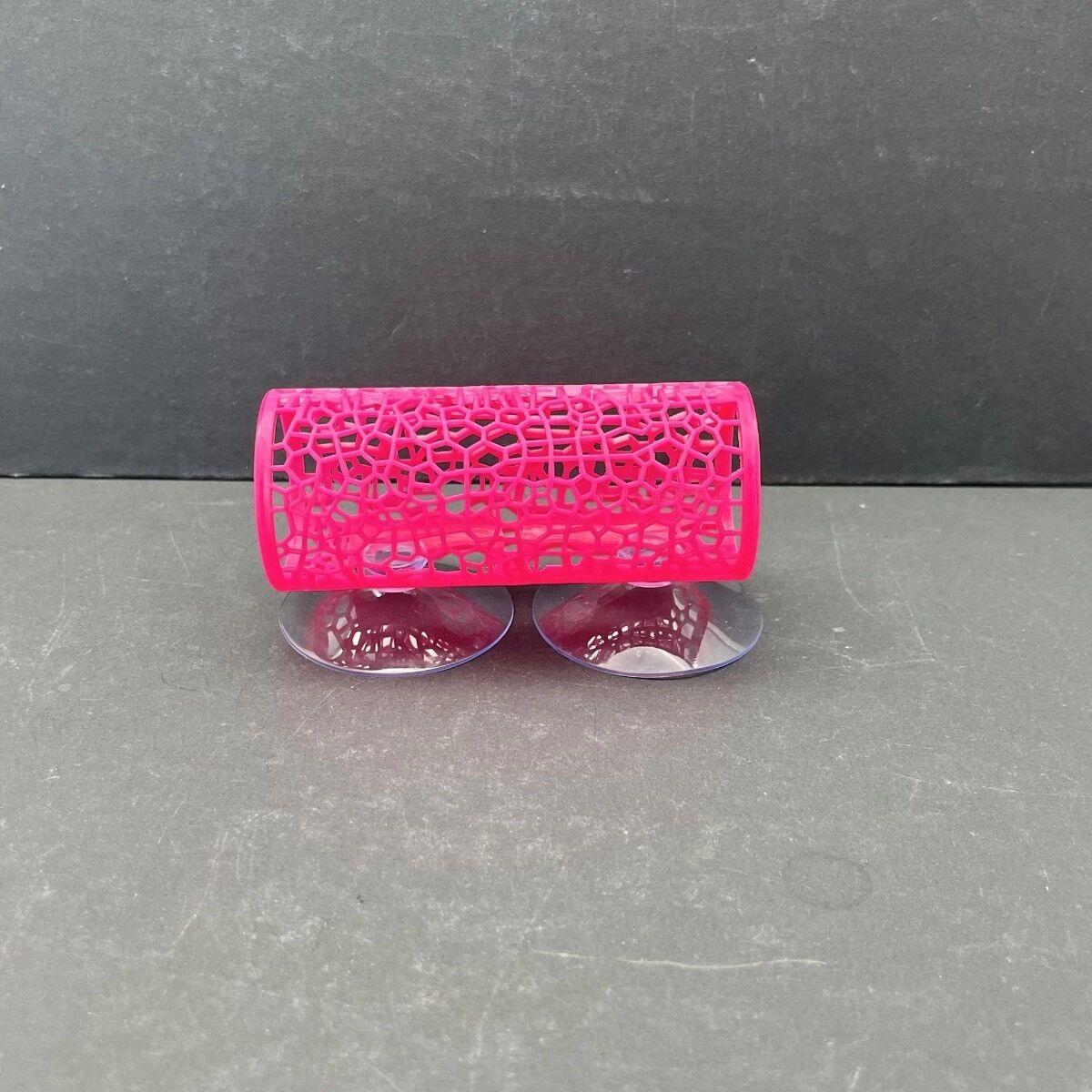 INF Tunnel pour betta - Jouet tunnel en ABS, cachette et décoration d'aquarium, abri sécurisé 10cm x 4cm x 4cm Rose rouge
