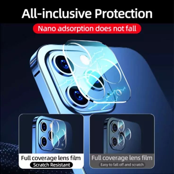 INF Protection d'objectif pour appareil photo iPhone 11 Verre trempé, pack de 2