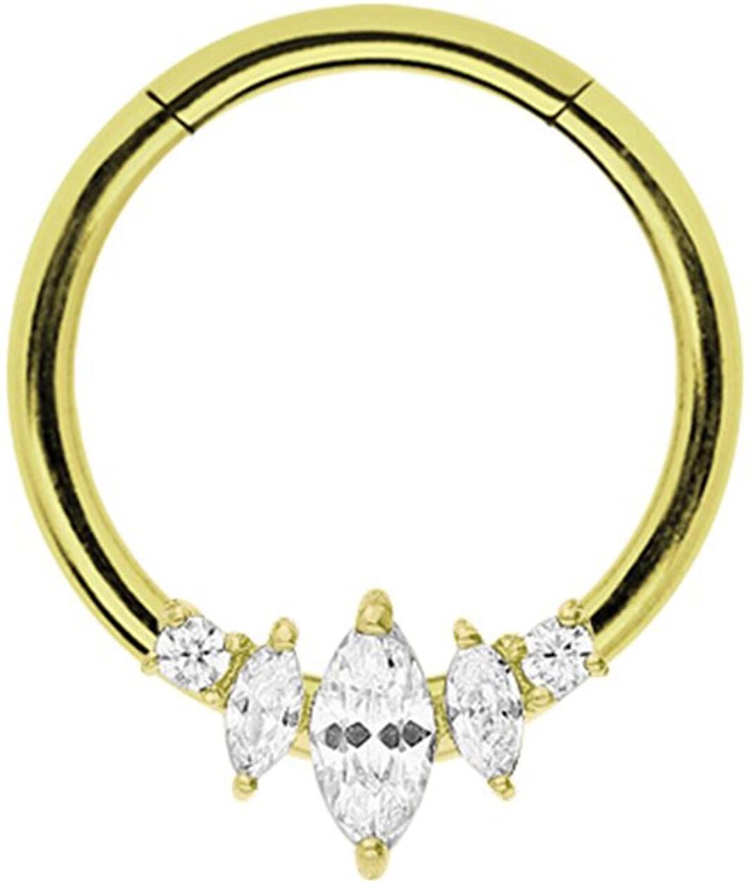 Nasenpiercing ADELIA´S "Piercing  Ohrpiercing", gold, Piercings, Damen, Chirurgiestahl, Nasenpiercing