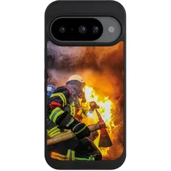 Nivocase Handyhülle für Google Pixel 10 Hülle NIVOpure Case Schwarz Feuer Feuerwehr Lebensretter (Google Pixel 10), Smartphone Hülle, Schwarz