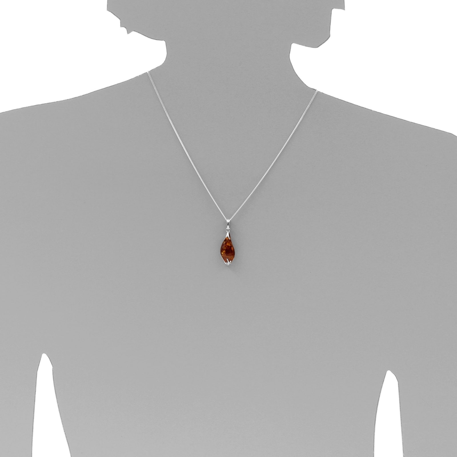 Kettenanhänger OSTSEE-SCHMUCK "Ostsee-Schmuck Anhänger Stella Anhänger Stella", weiß (weiß, neutral), Schmuckanhänger, Damen, 35 x 11mm, Silber 925 (Sterlingsilber), 2,1 g, Kettenanhänger