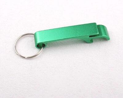 Uplift Essentials Multi Color Aluminum Bottle Opener Keychain green