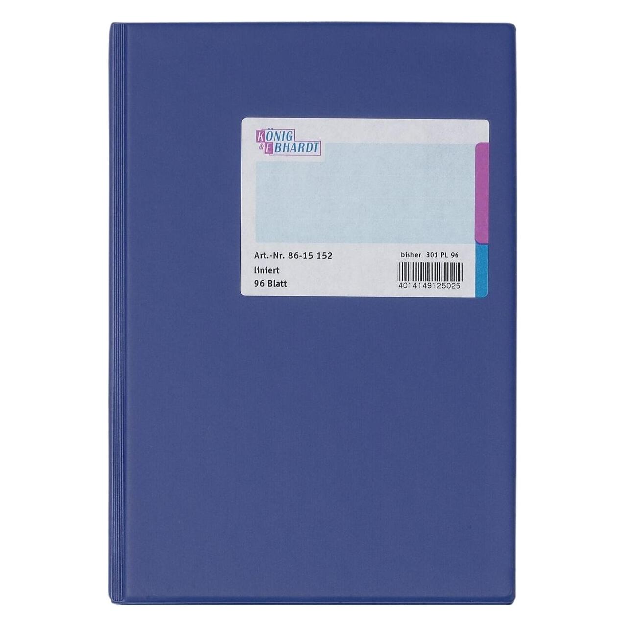 König & Ebhardt Geschäftsbuch Liniert Blau (8615152)