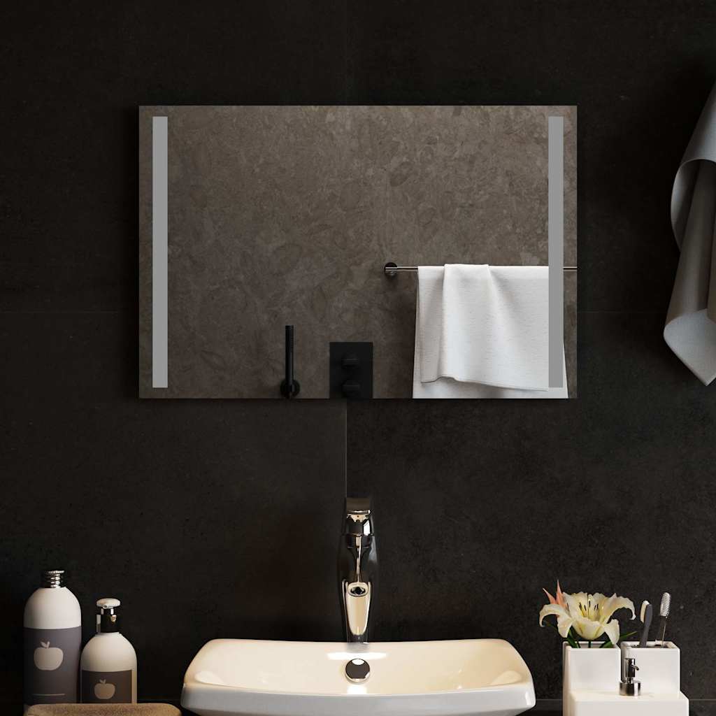 vidaXL Miroir de salle de bain à LED 60x40 cm