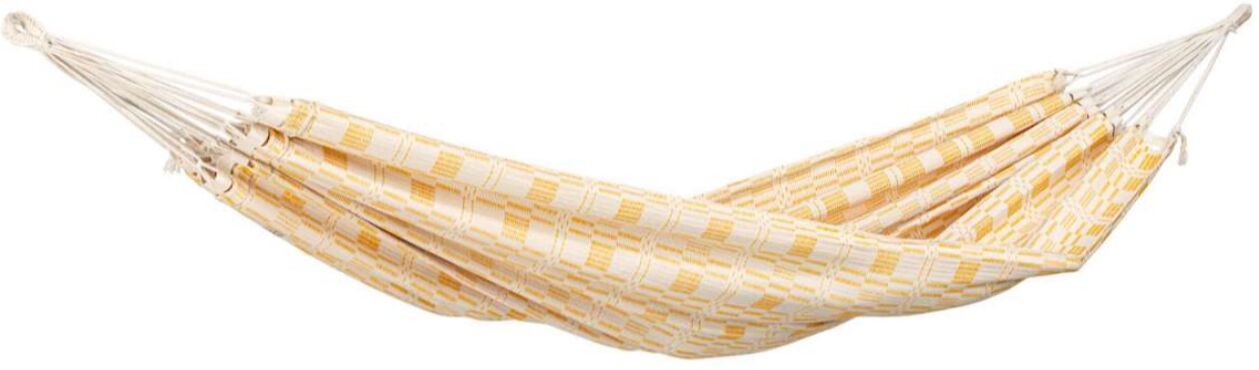 Hamac brésilien XXL CARIOCA Amazonas jaune jacquard 3 personnes