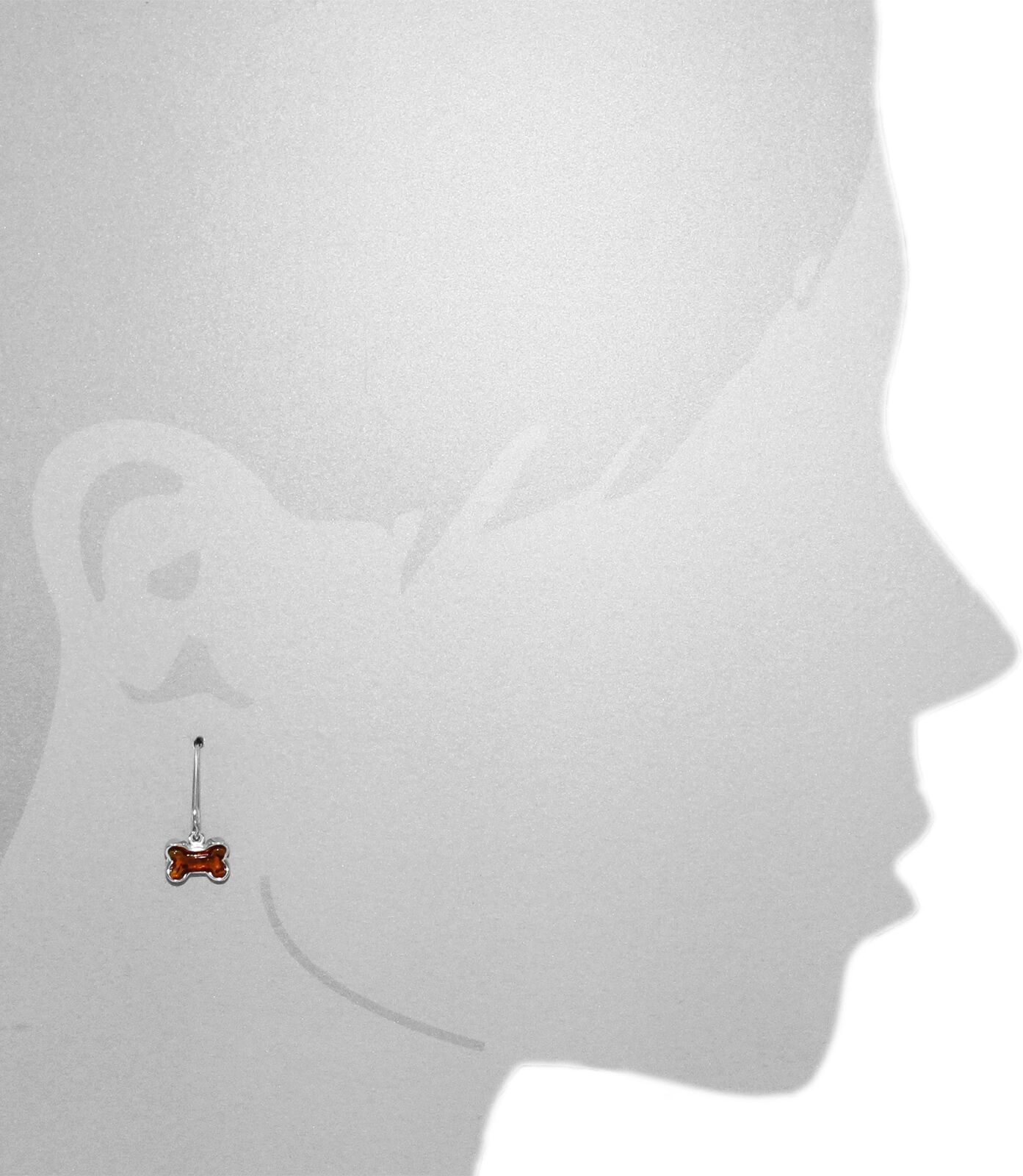 Paar Ohrhänger OSTSEE-SCHMUCK "Ostsee-Schmuck Ohrhänger Knochen Ohrhänger Knochen", weiß (weiß, neutral), Ohrringe, Damen, 25 x 11mm, Silber 925 (Sterlingsilber), Paar Ohrhänger