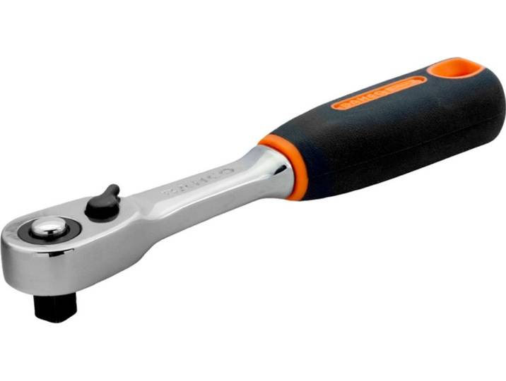 Bahco Cliquet réversible 1/4'\, 72 dents\, tête étroite