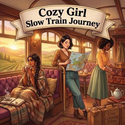 Cozy Girl Slow Train Journey, Taschenbuch von Cozy Coloring Vibes, Cozy Coloring Vibes