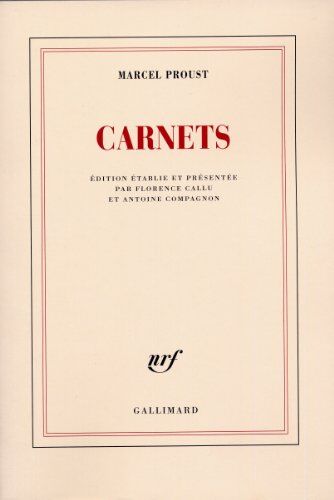 Marcel Proust - Carnets - Preis vom 09.10.2026 07:28:09 h