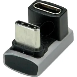 ROLINE 12032935 - USB4 Adapter C Stecker > C Buchse, 8K, 360°, breit, silber
