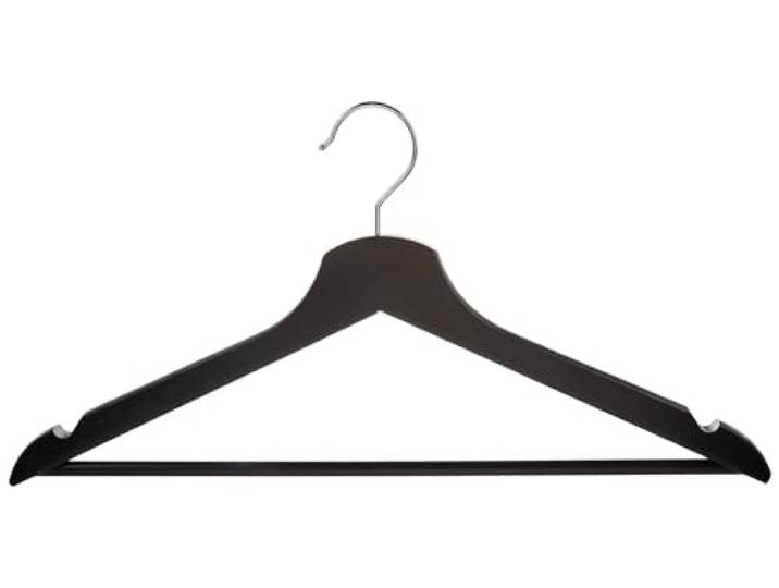 Ikea IKE-202.385.34 Bumerang Lot de 5 cintres en Bois de Feuille/Noir Massif Largeur 43 cm