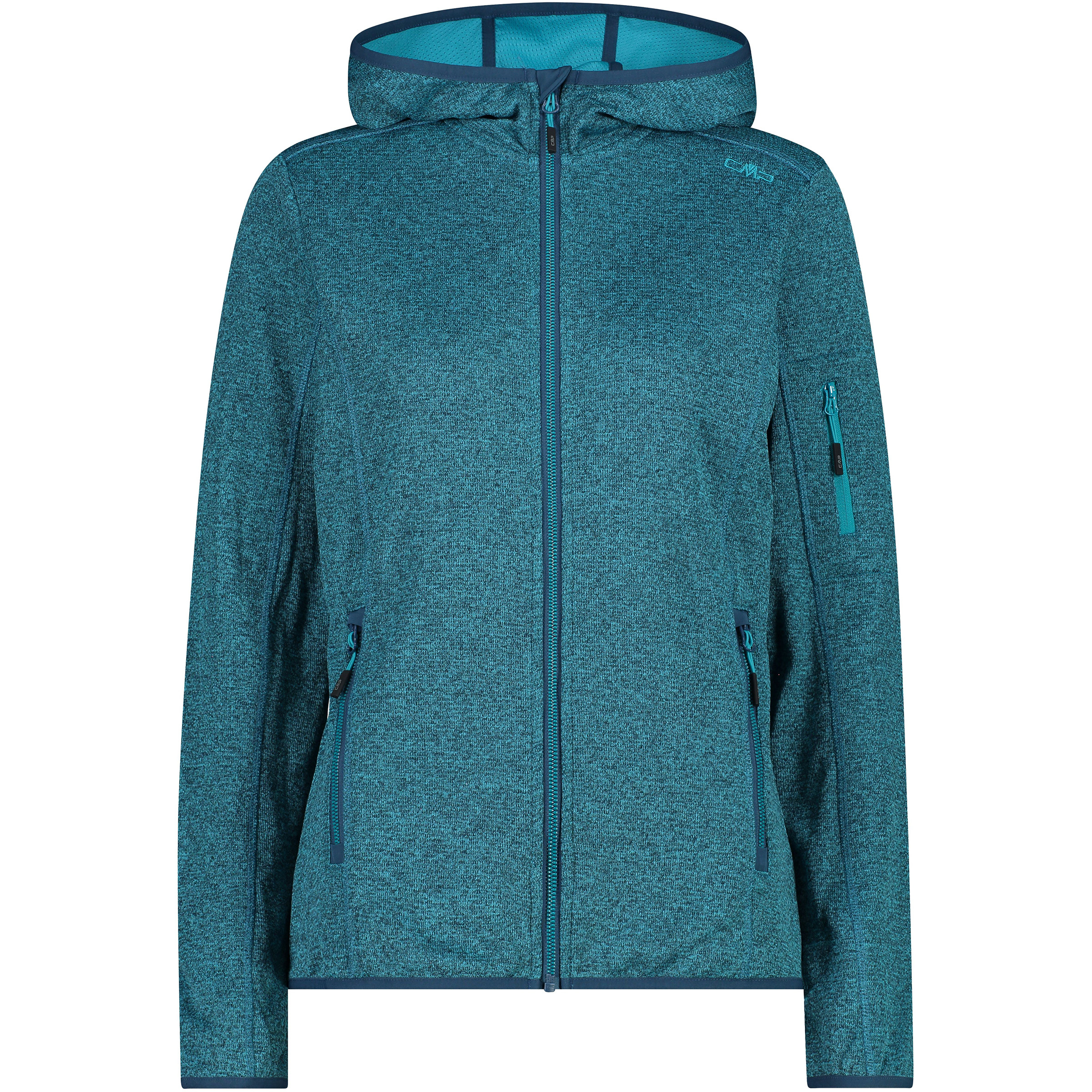 CMP Knitted Damen Fleecejacke blau Größe XS Trekking Elastisch