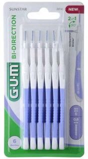 Gum Bi Direction Interdental Brush XS 0.6mm 6 Units