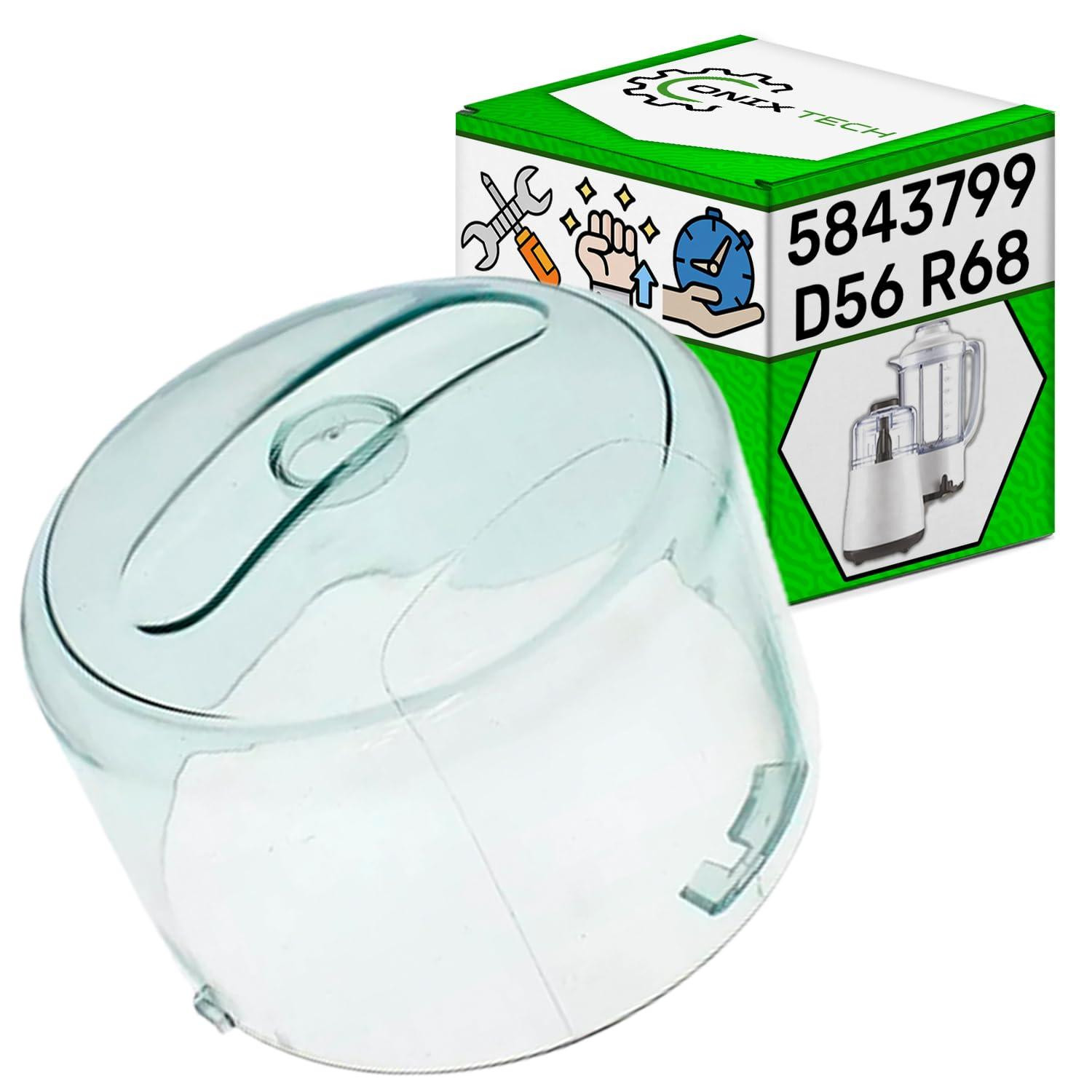 Vervangende deksel voor Moulinex La Moulinette D56, R68, transparant
