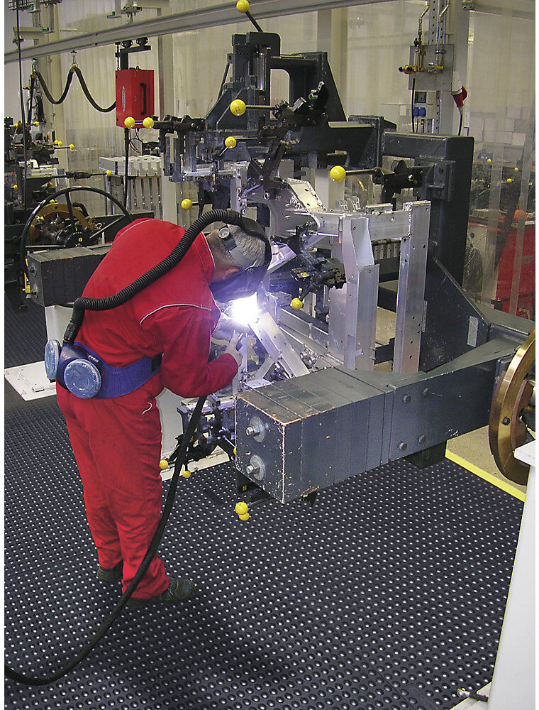 Bodenplatten-Stecksystem, Skywalker Nitrilgummi, FR, LxB 910 x 910 mm, schwarz NOTRAX