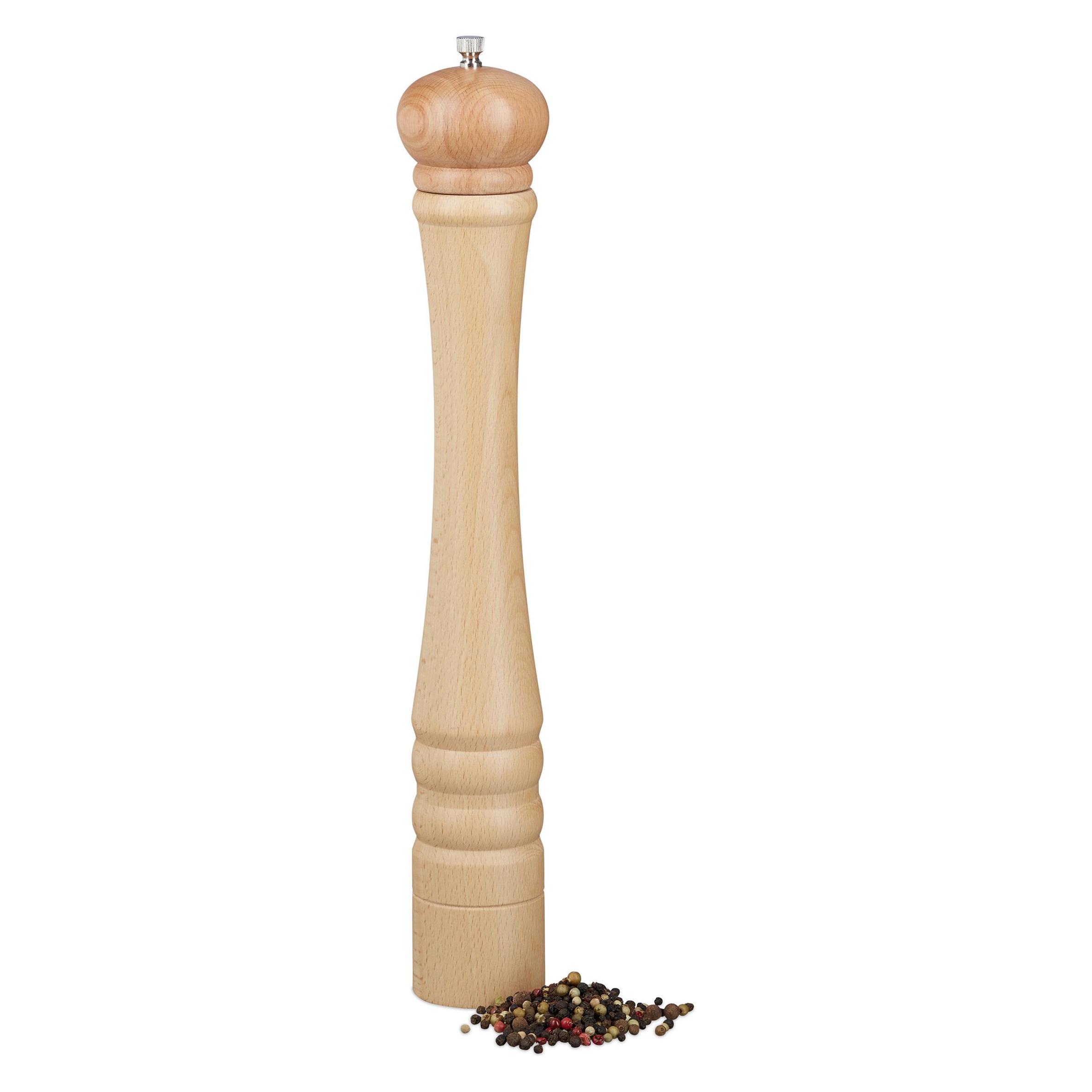 Relaxdays Pfeffermühle Keramikmahlwerk (Chili, Meersalz, Pfeffer, Salz) (4052025948344)